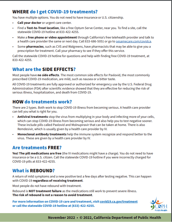 a graphic design that talks about the overall of what covid is , whats side effects and treatment